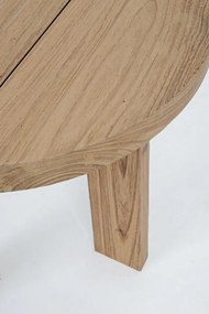 Masuta de cafea din lemn de teak reciclat, natural, Ø 50 cm, Bolivar Bizzotto