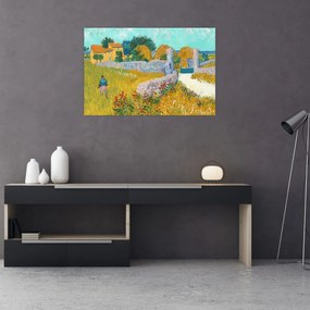 Tablou - Vincent van Gogh, Farmhouse in Provence, reproducere (90x60 cm)