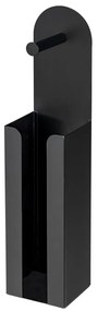 WENKO 26059100 - Suport pentru role AGIRA 12x54 cm, negru