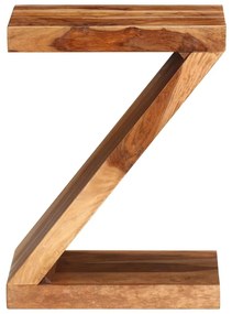 241621 vidaXL Masă laterală în formă de Z, lemn masiv de sheesham