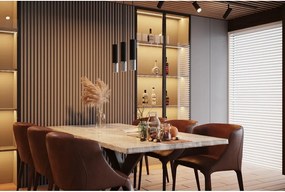 Plafonieră neagră/argintie din metal ø 6 cm Longbot – Sollux