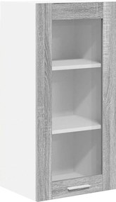 vidaXL Dulap suspendat cu ușă Gri Sonoma 40 x 31 x 80 cm Lemn compozit