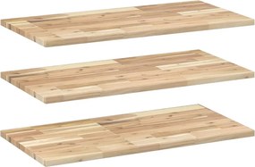 vidaXL Rafturi suspendate 3 buc. 100x40x2cm lemn masiv acacia netratat