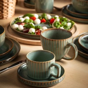 Altom Set of 2 cups Reactive Sage 220 ml