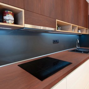 Autocolant pentru mobilier 200x60 cm Dark Walnut Wood – Ambiance