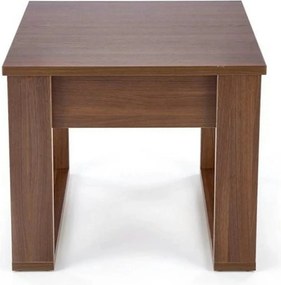 Masuta NEA KWADRAT, nuc inchis, PAL furniruit, 60x60x52 cm