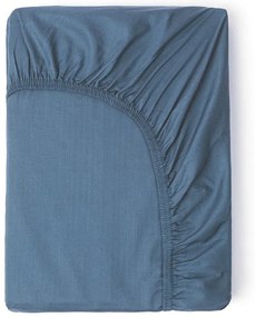 Cearșaf elastic din bumbac satinat HIP, 140 x 200 cm, albastru