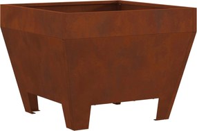 vidaXL Cuptor de foc Maro 50 x 50 x 38 cm Oțel rezistent de intemperii