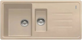 Chiuveta bucatarie compozit Franke Malta Avena 1 cuva 1/2 cu picurator 97x50 cm finisaj bej mat