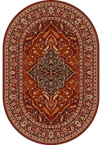Covor lana oval Leyla culoare rubin Selectează mărime: 200 X 300