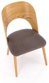 Scaun Cadiz natur/gri H83 cm