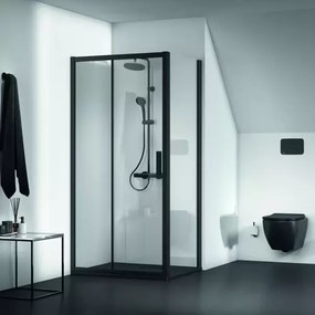 Cadita de dus dreptunghiulara Ideal Standard Ultra Flat New negru mat 100x80 cm