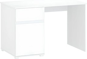 Birou PC 1D1S / 120, alb lucios, LINDY