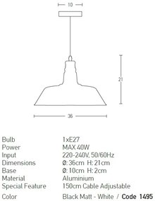 Pendul design industrial vintage Katerine