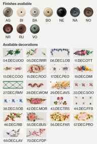 Lustra cu inaltime reglabila design clasic realizat manual din ceramica NAPOLI