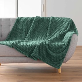 Pătură verde din microflanel 125x150 cm Mini Frosty – douceur d'intérieur