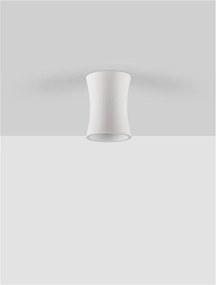 Spot aplicat design decorativ Ghips, PELIA alb