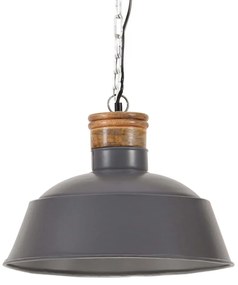 Lampa suspendata industriala, gri, 42 cm E27    42 cm, Gri, 1, Gri