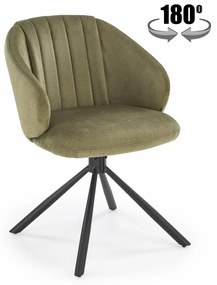 Scaun rotativ K533 stofa olive