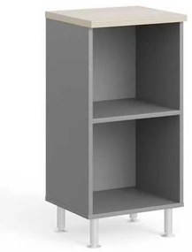 Dulap scurt Manager LUX 45 x 43 x 93 cm, salcâm deschis / gri