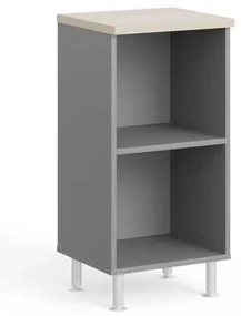 Dulap scurt Manager LUX 45 x 43 x 93 cm, salcâm deschis / gri