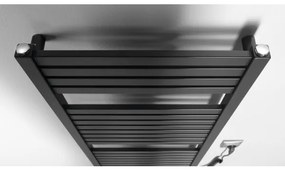Radiator portprosop electric pentru baie Aqualine TONDI-E 300W/230V 97 cm negru mat
