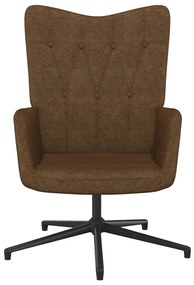 327570 vidaXL Scaun de relaxare, maro, material textil