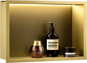 RAFT BAIE INCASTRAT PERETE LED 30x45 brush gold