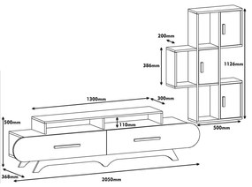 Mobilier living Flaire (Nuc + Galben). 1071868