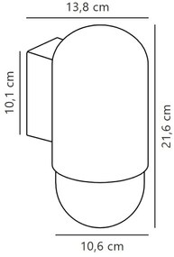 Aplică de exterior Nordlux HEKA 1xE27/60W/230V IP54 bej