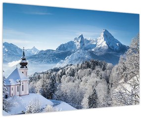 Tablou - Peisaj cu ninsoare (90x60 cm)