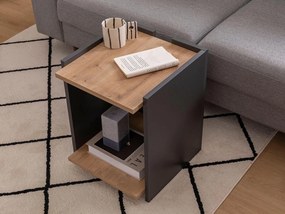 Măsuță laterală Tilata (stejar zafir + antracit) . 1094748