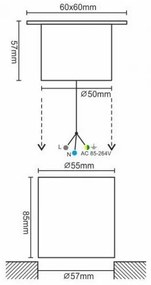 LED Iluminat acces exterior LED/4W/85-264V IP67 4000K