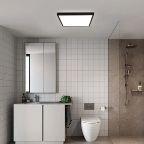Plafonieră LED pentru baie FRAME LED/50W/230V 60x60 cm IP44 negru Brilagi