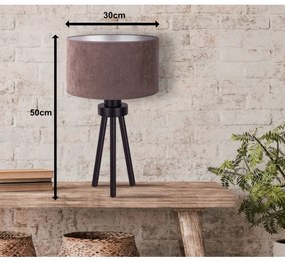 Lampă de masă Duolla LYON 1xE27/15W/230V d. 30 cm maro