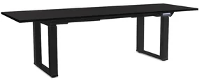 Masă înălțime reglabilă OfficeTech Strong 240 x 80 cm, picioare negre, negru