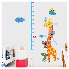 Autocolant pentru copii de tip metru pentru ușă/pentru perete 60x120 cm Giraffe &amp; Koalas – Ambiance