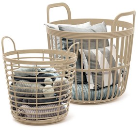 Cos cu manere II, diametru 36,4 cm, bej