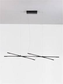 Lustra LED suspendata design modern RACCIO negru