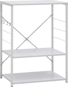 vidaXL Dulap cuptor microunde, alb, 60 x 39,6 x 79,5 cm, PAL