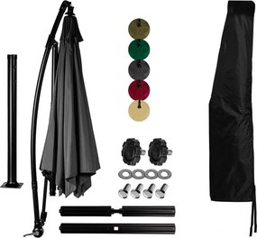 STILISTA Umbrelă de grădină, 330 cm, antracit