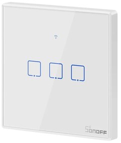 Intrerupator Tactil WiFi + RF 433MHz Sonoff T2 EU TX (3 canale)