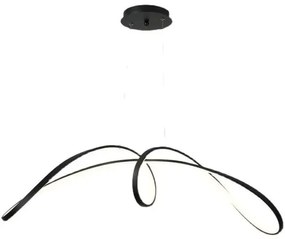 Lustră LED cu Telecomandă, 108W, Negru