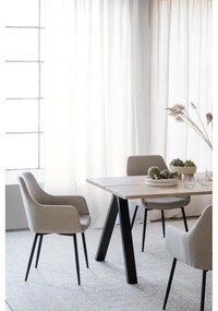 Masă de dining extensibilă cu blat din lemn de stejar 220x100 cm Carradale - Rowico