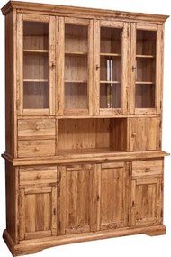 Vitrina, L156  50 H200 cm, 4 usi si sertare