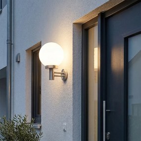 Lampă modernă de perete pentru exterior oțel inoxidabil IP44 - Sfera