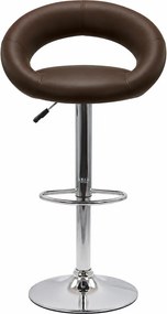 Scaun bar maro ABS 151 din piele ecologica cu desing modern