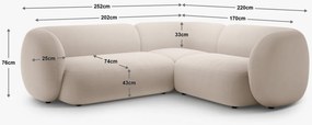 Coltar Kate 4 locuri stofa Puente L252 cm