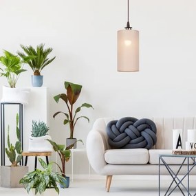 Lustră LED pe cablu NOEL MINI 1xE27/60W/230V bej