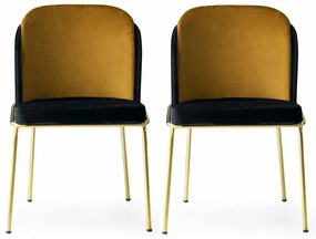 Set de scaune de sufragerie Dore Gold, 2 buc., 2 buc.